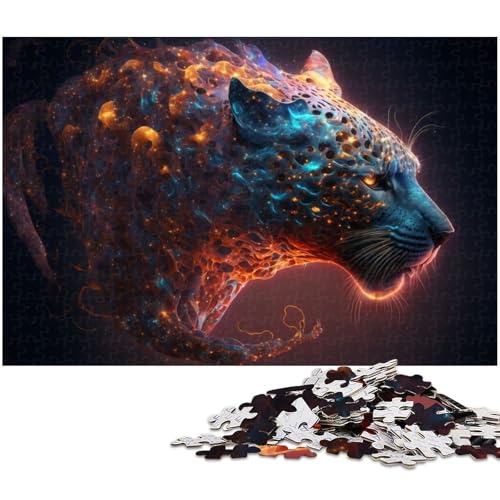 Puzzle für Erwachsene, 1000 Teile, Panther-Spielzeug, Lernspiele, Stressabbau, lustiges Geschenk, Größe 38 x 26 cm von LLONGKT