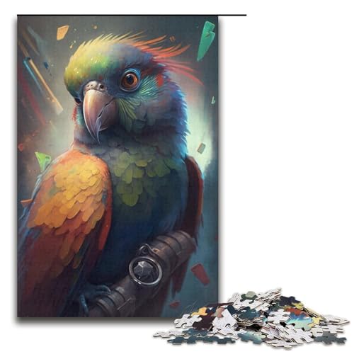 Puzzle für Erwachsene, 1000 Teile, Papagei, DIY-Puzzle, Spielzeug, Weihnachts- und Geburtstagsgeschenke (Größe 38 x 26 cm) von LLONGKT