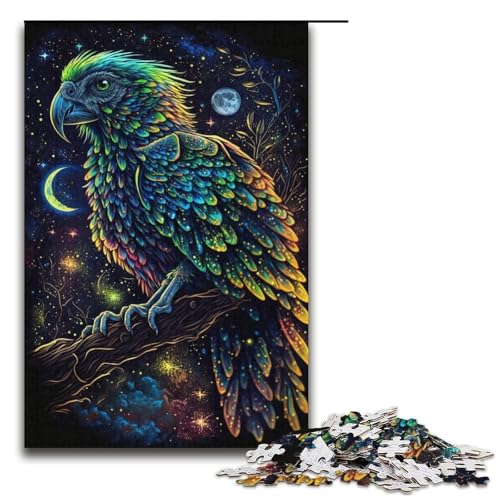 Puzzle für Erwachsene, 1000 Teile, Papageien-Puzzle, Spielspielzeug, Eltern-Kind-Interaktion, Größe 38 x 26 cm von LLONGKT