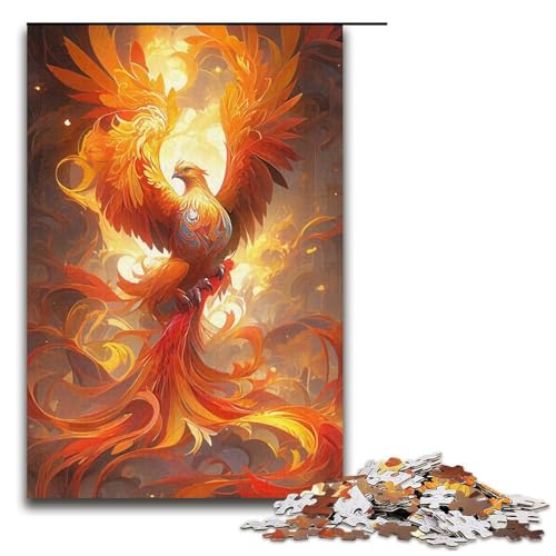 Puzzle für Erwachsene, 1000 Teile, Phoenix-Lernpuzzle, tolles Geschenk für Spiele (Größe 38 x 26 cm) von LLONGKT