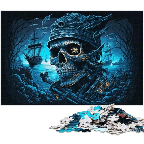 Puzzle für Erwachsene, 1000 Teile, Piratenskelett, anspruchsvolles Spiel, ganze Familie, Größe 50 x 75 cm Puzzle für Erwachsene, 1000 Teile, Piratenskelett, anspruchsvolles Spiel, ganze Familie, Größe 50 x 75 cm von LLONGKT