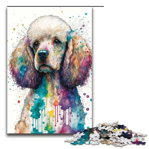 Puzzle für Erwachsene, 1000 Teile, Pudel in Aquarellkunst, Lernspiele für Zuhause, DIY-Spielzeug, Lernspiel für Geburtstag, Weihnachten, Größe 50 x 75 cm Puzzle für Erwachsene, 1000 Teile, Pudel in Aquarellkunst, Lernspiele für Zuhause, DIY-Spielzeug, Lernspiel für Geburtstag, Weihnachten, Größe 50 x 75 cm von LLONGKT