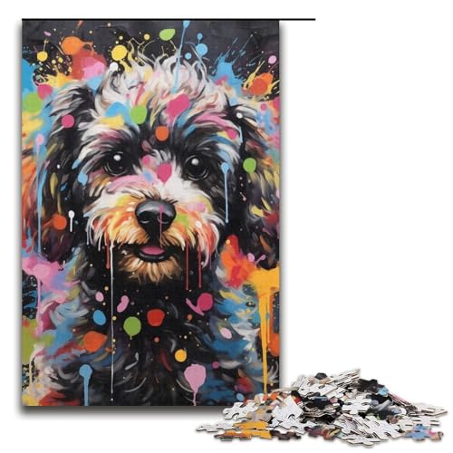 Puzzle für Erwachsene, 1000 Teile, Pudelspielzeug, Denkspiel, einzigartiges Herausforderungsspiel, Größe 38 x 26 cm Puzzle für Erwachsene, 1000 Teile, Pudelspielzeug, Denkspiel, einzigartiges Herausforderungsspiel, Größe 38 x 26 cm von LLONGKT