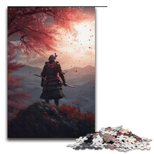 Puzzle für Erwachsene, 1000 Teile, Samurai in den Bergen, Familienaktivitätspuzzle, stärkt die Liebe zwischen Paaren, Größe 38 x 26 cm von LLONGKT