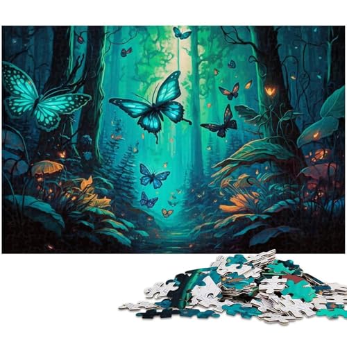 Puzzle für Erwachsene, 1000 Teile, Schmetterling, anspruchsvolles Spiel, Geschenke, einzigartige Geburtstagsgröße, 38 x 26 cm Puzzle für Erwachsene, 1000 Teile, Schmetterling, anspruchsvolles Spiel, Geschenke, einzigartige Geburtstagsgröße, 38 x 26 cm von LLONGKT