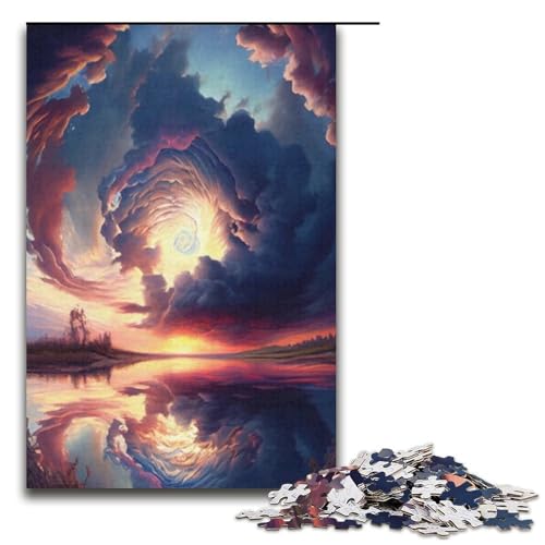 Puzzle für Erwachsene, 1000 Teile, Schöne Wolken, Eltern-Kind-Interaktion, Geeignet für Jugendliche ab 14 Jahren von LLONGKT