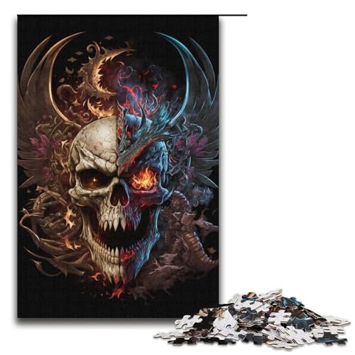Puzzle für Erwachsene, 1000 Teile, Skelett-Spielzeug, Lernspiele, Stressabbau, Verbesserung des Gedächtnisses, Größe 38 x 26 cm Puzzle für Erwachsene, 1000 Teile, Skelett-Spielzeug, Lernspiele, Stressabbau, Verbesserung des Gedächtnisses, Größe 38 x 26 cm von LLONGKT
