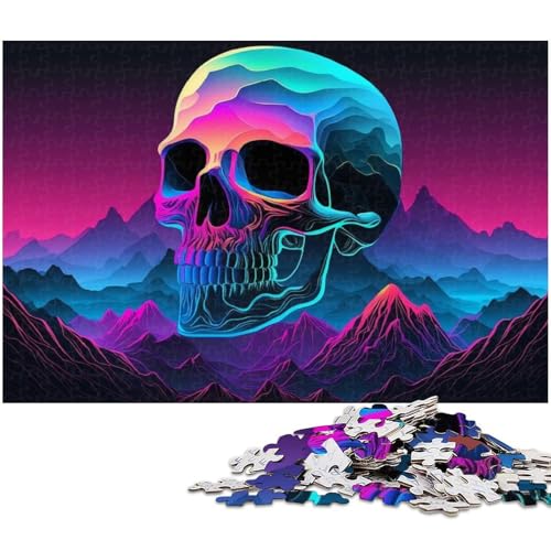 Puzzle für Erwachsene, 1000 Teile, Skelettlandschaft, Lernspielzeug, Familienspiele, gutes Geschenk, Größe 38 x 26 cm von LLONGKT