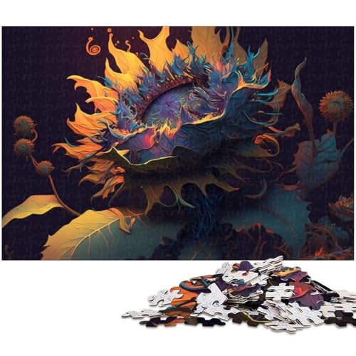 Puzzle für Erwachsene, 1000 Teile, Sonnenblumen-Puzzle, Denkspiel, Spaß für zu Hause, Aktivitäten, Geburtstagsgeschenk, Reisegeschenk, Größe 38 x 26 cm Puzzle für Erwachsene, 1000 Teile, Sonnenblumen-Puzzle, Denkspiel, Spaß für zu Hause, Aktivitäten, Geburtstagsgeschenk, Reisegeschenk, Größe 38 x 26 cm von LLONGKT