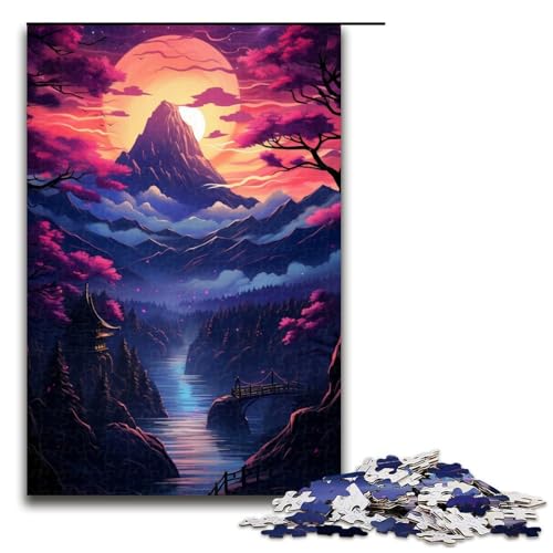 Puzzle für Erwachsene, 1000 Teile, Sonnenuntergang über der Stadt mit Bäumen, Puzzles für Holzpuzzles, Lernspiel, Herausforderungsspielzeug, Größe 50 x 75 cm Puzzle für Erwachsene, 1000 Teile, Sonnenuntergang über der Stadt mit Bäumen, Puzzles für Holzpuzzles, Lernspiel, Herausforderungsspielzeug, Größe 50 x 75 cm von LLONGKT