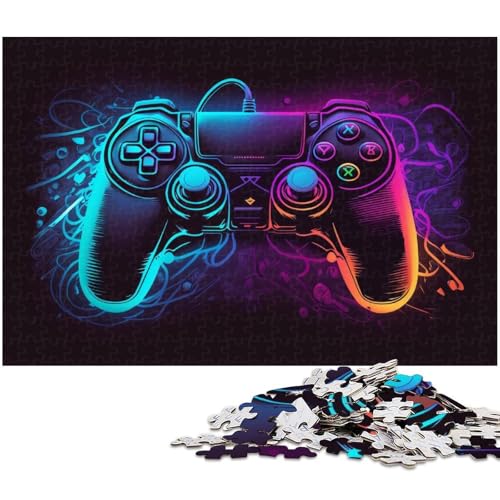 Puzzle für Erwachsene, 1000 Teile, Spiel, Neon-Denkspiel, ganze Familie, Größe 50 x 75 cm von LLONGKT