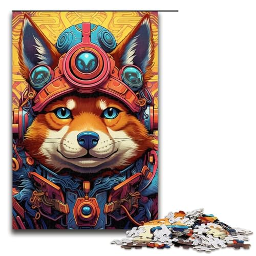Puzzle für Erwachsene, 1000 Teile, Steampunk-Shiba-Inu-Spielzeug, Denkspiel, einzigartiges Herausforderungsspiel, Größe 50 x 75 cm Puzzle für Erwachsene, 1000 Teile, Steampunk-Shiba-Inu-Spielzeug, Denkspiel, einzigartiges Herausforderungsspiel, Größe 50 x 75 cm von LLONGKT