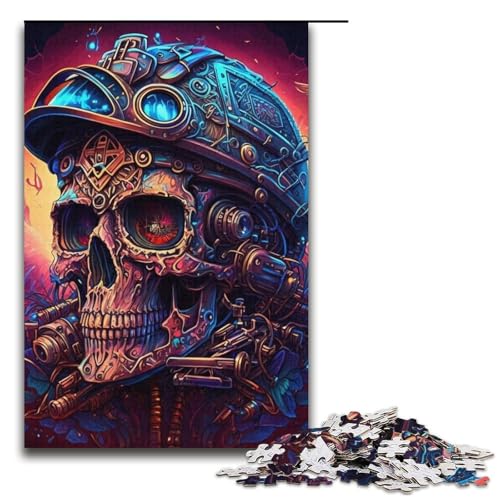 Puzzle für Erwachsene, 1000 Teile, Steampunk-Totenkopf-Puzzle – anspruchsvolles Spiel, tolles Geschenk für Spiele, geeignet für und Jugendliche ab 14 Jahren, Größe 38 x 26 cm Puzzle für Erwachsene, 1000 Teile, Steampunk-Totenkopf-Puzzle – anspruchsvolles Spiel, tolles Geschenk für Spiele, geeignet für und Jugendliche ab 14 Jahren, Größe 38 x 26 cm von LLONGKT