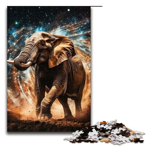 Puzzle für Erwachsene, 1000 Teile, Sternenhimmel-Elefant, Lernspiel, Herausforderungsspielzeug, gutes Geschenk, geeignet für Teenager ab 14 Jahren, Größe 50 x 75 cm Puzzle für Erwachsene, 1000 Teile, Sternenhimmel-Elefant, Lernspiel, Herausforderungsspielzeug, gutes Geschenk, geeignet für Teenager ab 14 Jahren, Größe 50 x 75 cm von LLONGKT