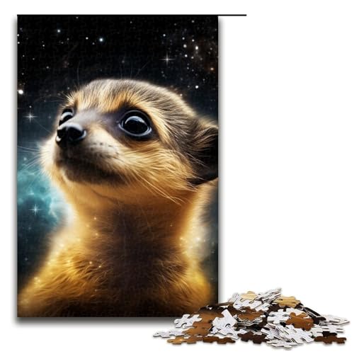 Puzzle für Erwachsene, 1000 Teile, Sternennacht, Erdmännchen, Lernspiele für Zuhause, DIY-Spielzeug, Lernspiel für Geburtstag, Weihnachten, Größe 50 x 75 cm Puzzle für Erwachsene, 1000 Teile, Sternennacht, Erdmännchen, Lernspiele für Zuhause, DIY-Spielzeug, Lernspiel für Geburtstag, Weihnachten, Größe 50 x 75 cm von LLONGKT
