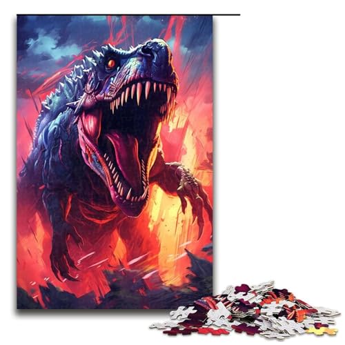 Puzzle für Erwachsene, 1000 Teile, T-Rex-Dinosaurier, Lernspiele für Zuhause, DIY-Spielzeug, Lernspiel für Geburtstag, Weihnachten, Größe 50 x 75 cm Puzzle für Erwachsene, 1000 Teile, T-Rex-Dinosaurier, Lernspiele für Zuhause, DIY-Spielzeug, Lernspiel für Geburtstag, Weihnachten, Größe 50 x 75 cm von LLONGKT