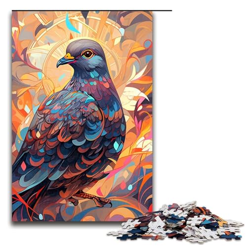 Puzzle für Erwachsene, 1000 Teile, Tauben-Puzzlespiel, gutes Geschenk für Teenager ab 14 Jahren (Größe 50 x 75 cm) von LLONGKT