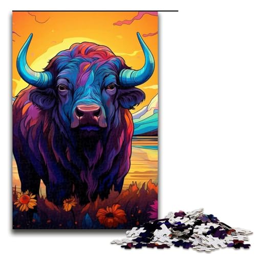 Puzzle für Erwachsene, 1000 Teile, Tier-Büffel, Lernspiele für Zuhause, DIY-Spielzeug, Lernspiel für Geburtstag, Weihnachten, Größe 50 x 75 cm Puzzle für Erwachsene, 1000 Teile, Tier-Büffel, Lernspiele für Zuhause, DIY-Spielzeug, Lernspiel für Geburtstag, Weihnachten, Größe 50 x 75 cm von LLONGKT