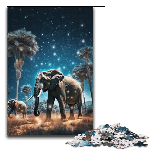 Puzzle für Erwachsene, 1000 Teile, Tier-Elefanten-Puzzle – anspruchsvolles Spiel, tolles Geschenk für Spiele, geeignet für und Jugendliche ab 14 Jahren, Größe 38 x 26 cm Puzzle für Erwachsene, 1000 Teile, Tier-Elefanten-Puzzle – anspruchsvolles Spiel, tolles Geschenk für Spiele, geeignet für und Jugendliche ab 14 Jahren, Größe 38 x 26 cm von LLONGKT