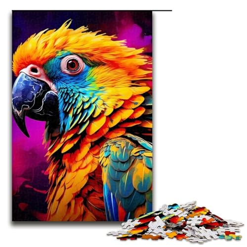 Puzzle für Erwachsene, 1000 Teile, Tiere, Vögel, Papageien, Puzzle – anspruchsvolles Spiel, tolles Geschenk für Spiele, geeignet für Kinder und Jugendliche ab 14 Jahren, Größe 50 x 75 cm Puzzle für Erwachsene, 1000 Teile, Tiere, Vögel, Papageien, Puzzle – anspruchsvolles Spiel, tolles Geschenk für Spiele, geeignet für Kinder und Jugendliche ab 14 Jahren, Größe 50 x 75 cm von LLONGKT