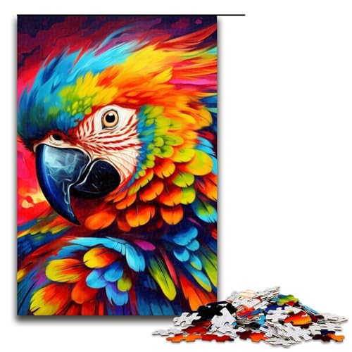 Puzzle für Erwachsene, 1000 Teile, Tiere, Vögel, Papageien, Puzzle für Erwachsene, Holzpuzzle, Lernspielzeug, Größe 50 x 75 cm Puzzle für Erwachsene, 1000 Teile, Tiere, Vögel, Papageien, Puzzle für Erwachsene, Holzpuzzle, Lernspielzeug, Größe 50 x 75 cm von LLONGKT