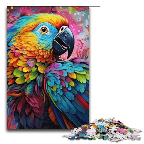 Puzzle für Erwachsene, 1000 Teile, Tiere, Vögel, Papageien, Puzzle für Lernspiele, Herausforderung, Spielzeug, Geschenke für Freunde und Familie, Größe 38 x 26 cm Puzzle für Erwachsene, 1000 Teile, Tiere, Vögel, Papageien, Puzzle für Lernspiele, Herausforderung, Spielzeug, Geschenke für Freunde und Familie, Größe 38 x 26 cm von LLONGKT