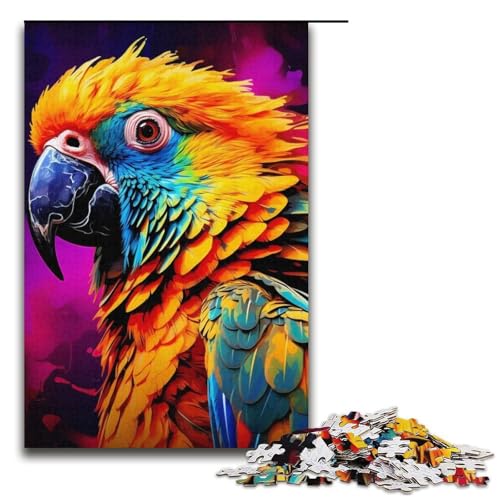 Puzzle für Erwachsene, 1000 Teile, Tiere, Vögel, Papageien, Puzzle für Lernspiele, Herausforderung, Spielzeug, Geschenke für Freunde und Familie, Größe 38 x 26 cm Puzzle für Erwachsene, 1000 Teile, Tiere, Vögel, Papageien, Puzzle für Lernspiele, Herausforderung, Spielzeug, Geschenke für Freunde und Familie, Größe 38 x 26 cm von LLONGKT