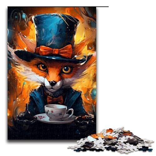 Puzzle für Erwachsene, 1000 Teile, Tierfüchse, Puzzle – anspruchsvolles Spiel, tolles Geschenk für Spiele, geeignet für und Jugendliche ab 14 Jahren, Größe 50 x 75 cm von LLONGKT