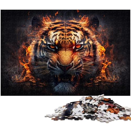 Puzzle für Erwachsene, 1000 Teile, Tiertiger, Spielzeug, Lernspiele, Stressabbau, Geschenk für Geburtstage, Größe 38 x 26 cm Puzzle für Erwachsene, 1000 Teile, Tiertiger, Spielzeug, Lernspiele, Stressabbau, Geschenk für Geburtstage, Größe 38 x 26 cm von LLONGKT