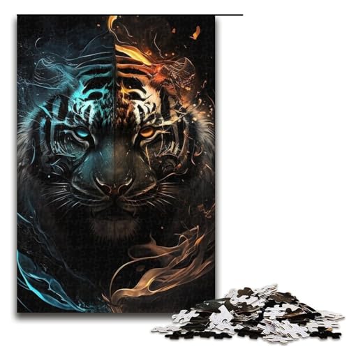 Puzzle für Erwachsene, 1000 Teile, Tiger, Lernspiele für Zuhause, DIY-Spielzeug, Lernspiel für Geburtstag, Weihnachten, Größe 50 x 75 cm Puzzle für Erwachsene, 1000 Teile, Tiger, Lernspiele für Zuhause, DIY-Spielzeug, Lernspiel für Geburtstag, Weihnachten, Größe 50 x 75 cm von LLONGKT