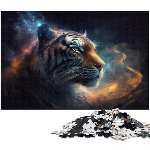 Puzzle für Erwachsene, 1000 Teile, Tiger-Denkspiel, ganze Familie, Größe 38 x 26 cm Puzzle für Erwachsene, 1000 Teile, Tiger-Denkspiel, ganze Familie, Größe 38 x 26 cm von LLONGKT