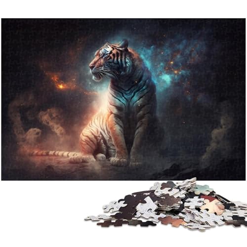 Puzzle für Erwachsene, 1000 Teile, Tiger-Denkspiel, ganze Familie, Größe 50 x 75 cm Puzzle für Erwachsene, 1000 Teile, Tiger-Denkspiel, ganze Familie, Größe 50 x 75 cm von LLONGKT