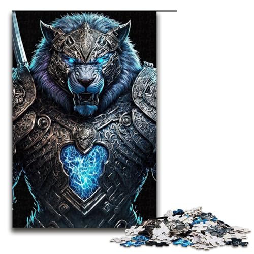 Puzzle für Erwachsene, 1000 Teile, Tiger-Krieger-Puzzle, Lernpuzzle, Größe 50 x 75 cm Puzzle für Erwachsene, 1000 Teile, Tiger-Krieger-Puzzle, Lernpuzzle, Größe 50 x 75 cm von LLONGKT