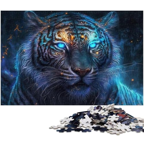 Puzzle für Erwachsene, 1000 Teile, Tiger-Puzzle, Denkspiel, Spaß für zu Hause, Aktivitäten, Geburtstagsgeschenk, Reisegeschenk, Größe 38 x 26 cm Puzzle für Erwachsene, 1000 Teile, Tiger-Puzzle, Denkspiel, Spaß für zu Hause, Aktivitäten, Geburtstagsgeschenk, Reisegeschenk, Größe 38 x 26 cm von LLONGKT