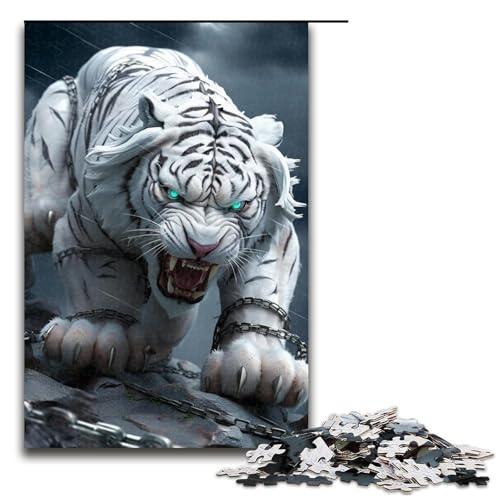 Puzzle für Erwachsene, 1000 Teile, Tiger-Puzzle, Eltern-Kind-Interaktion, geeignet für Jugendliche ab 14 Jahren von LLONGKT