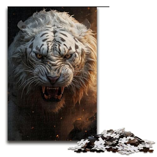 Puzzle für Erwachsene, 1000 Teile, Tiger-Puzzle, Eltern-Kind-Interaktion, geeignet für Jugendliche ab 14 Jahren von LLONGKT