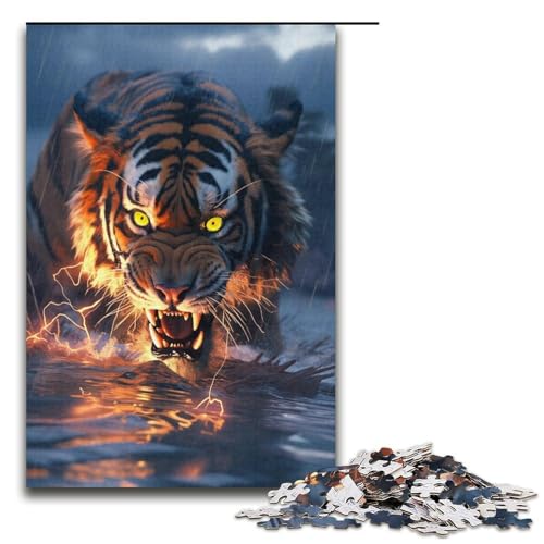 Puzzle für Erwachsene, 1000 Teile, Tiger-Puzzle, Eltern-Kind-Interaktion, geeignet für Jugendliche ab 14 Jahren von LLONGKT