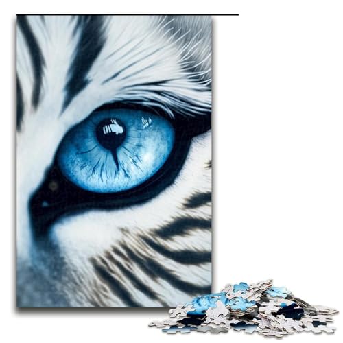 Puzzle für Erwachsene, 1000 Teile, Tiger-Puzzle, Familiendekoration, Größe 50 x 75 cm Puzzle für Erwachsene, 1000 Teile, Tiger-Puzzle, Familiendekoration, Größe 50 x 75 cm von LLONGKT