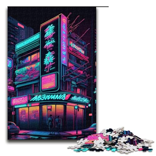 Puzzle für Erwachsene, 1000 Teile, Tokyo Neon, japanische Lernspiele für zu Hause, DIY-Spielzeug, Lernspiel für Geburtstag, Weihnachten, Größe 50 x 75 cm Puzzle für Erwachsene, 1000 Teile, Tokyo Neon, japanische Lernspiele für zu Hause, DIY-Spielzeug, Lernspiel für Geburtstag, Weihnachten, Größe 50 x 75 cm von LLONGKT