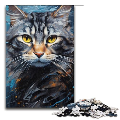 Puzzle für Erwachsene, 1000 Teile, Traumkatzen-Puzzle, Eltern-Kind-Interaktion, geeignet für Jugendliche ab 14 Jahren von LLONGKT
