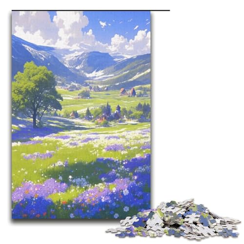 Puzzle für Erwachsene, 1000 Teile, Tulpenfelder, Eltern-Kind-Interaktion, geeignet für Jugendliche ab 14 Jahren von LLONGKT