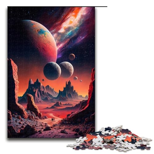 Puzzle für Erwachsene, 1000 Teile, Universum, Planet, Unmögliches Puzzle, Lernspiel für Geburtstag, Weihnachten, Größe 50 x 75 cm Puzzle für Erwachsene, 1000 Teile, Universum, Planet, Unmögliches Puzzle, Lernspiel für Geburtstag, Weihnachten, Größe 50 x 75 cm von LLONGKT