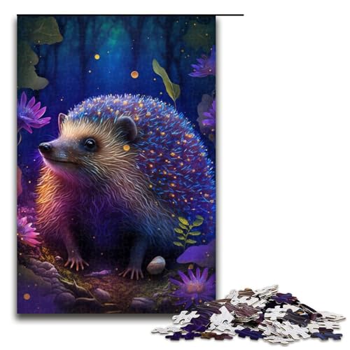 Puzzle für Erwachsene, 1000 Teile, Verträumte Igelblumen, Spaß bei Heimaktivitäten, Geburtstagsgeschenk, Reisegeschenk, Größe 50 x 75 cm Puzzle für Erwachsene, 1000 Teile, Verträumte Igelblumen, Spaß bei Heimaktivitäten, Geburtstagsgeschenk, Reisegeschenk, Größe 50 x 75 cm von LLONGKT