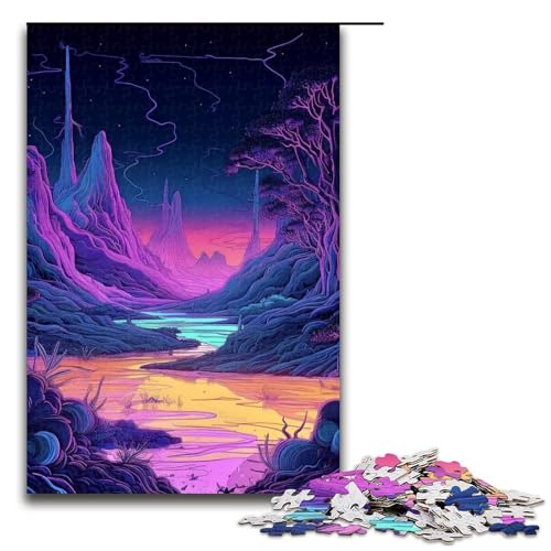 Puzzle für Erwachsene, 1000 Teile, Wald-Puzzle, Eltern-Kind-Interaktion, geeignet für Jugendliche ab 14 Jahren von LLONGKT