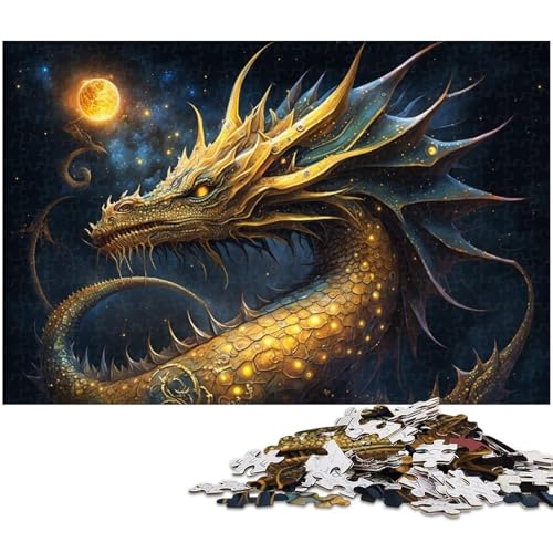 Puzzle für Erwachsene, 1000 Teile, Weltraumdrache, anspruchsvolles Spiel, Geschenke, einzigartige Geburtstagsgröße, 50 x 75 cm Puzzle für Erwachsene, 1000 Teile, Weltraumdrache, anspruchsvolles Spiel, Geschenke, einzigartige Geburtstagsgröße, 50 x 75 cm von LLONGKT