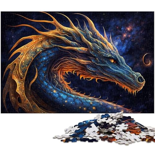 Puzzle für Erwachsene, 1000 Teile, Weltraumdrache, anspruchsvolles Spiel, Geschenke, einzigartige Geburtstagsgröße, 50 x 75 cm Puzzle für Erwachsene, 1000 Teile, Weltraumdrache, anspruchsvolles Spiel, Geschenke, einzigartige Geburtstagsgröße, 50 x 75 cm von LLONGKT