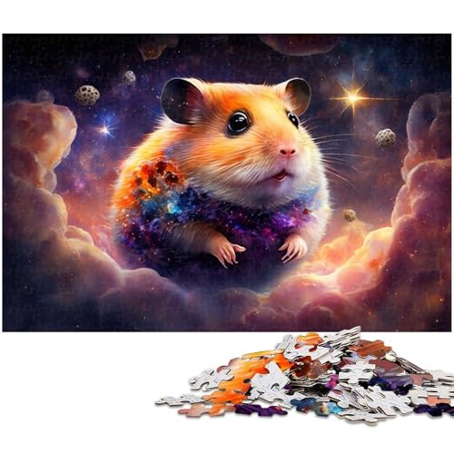 Puzzle für Erwachsene, 1000 Teile, Weltraumhamster, Spielzeug, Lernspiele, Stressabbau, Geschenk für Geburtstage, Größe 50 x 75 cm Puzzle für Erwachsene, 1000 Teile, Weltraumhamster, Spielzeug, Lernspiele, Stressabbau, Geschenk für Geburtstage, Größe 50 x 75 cm von LLONGKT