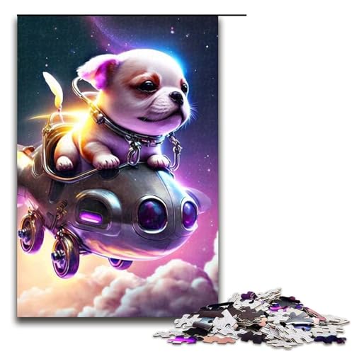 Puzzle für Erwachsene, 1000 Teile, Weltraumhund, Lernspiele für Zuhause, DIY-Spielzeug, Lernspiel für Geburtstag, Weihnachten, Größe 50 x 75 cm Puzzle für Erwachsene, 1000 Teile, Weltraumhund, Lernspiele für Zuhause, DIY-Spielzeug, Lernspiel für Geburtstag, Weihnachten, Größe 50 x 75 cm von LLONGKT