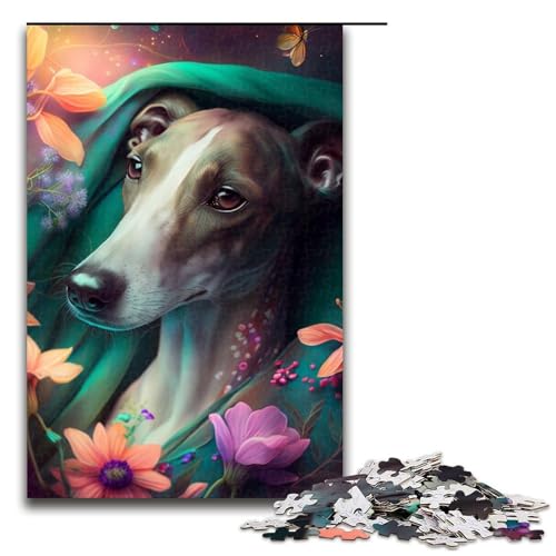 Puzzle für Erwachsene, 1000 Teile, Whippet-Puzzles für die Heimdekoration, Größe 50 x 75 cm von LLONGKT