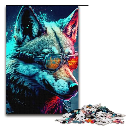Puzzle für Erwachsene, 1000 Teile, Wolf, Lernspiele für Zuhause, DIY-Spielzeug, Lernspiel für Geburtstag, Weihnachten, Größe 38 x 26 cm Puzzle für Erwachsene, 1000 Teile, Wolf, Lernspiele für Zuhause, DIY-Spielzeug, Lernspiel für Geburtstag, Weihnachten, Größe 38 x 26 cm von LLONGKT